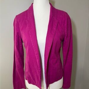 Women's Fuchsia Blazer Linen Size S